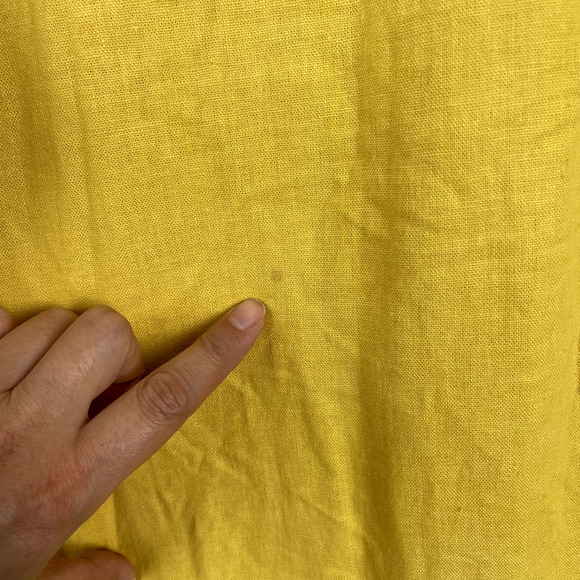 Amber Gohar Embroidered Dress Womens Small Yellow Midi Long Sleeve Floral - Picture 8 of 10